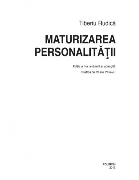 Maturizarea personalității