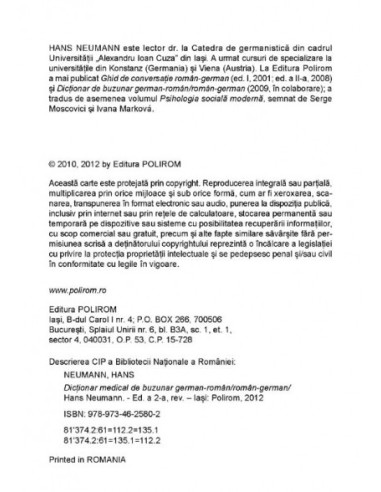 Dicționar medical de buzunar...