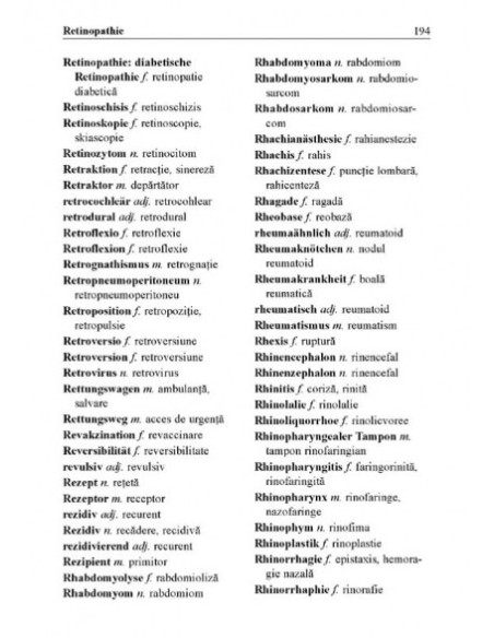 Dicționar medical de buzunar german-român/român-german (ediția a II-a)