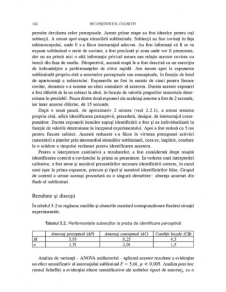 Inconștientul cognitiv: modele teoretice, suport experimental și aplicații (ediţia a II-a revăzută şi adăugită)