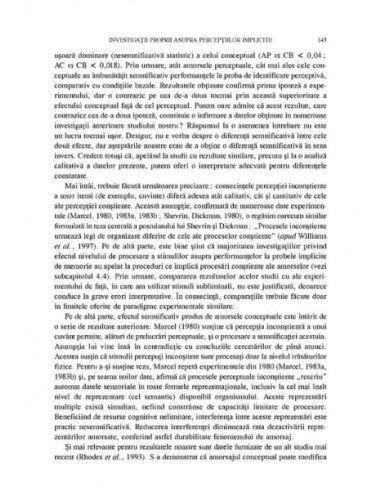 Inconștientul cognitiv: modele...