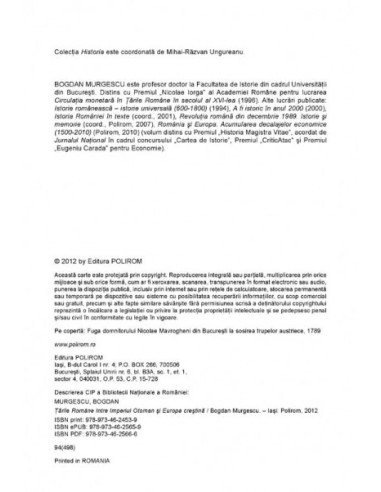 Ţările Române între Imperiul Otoman...