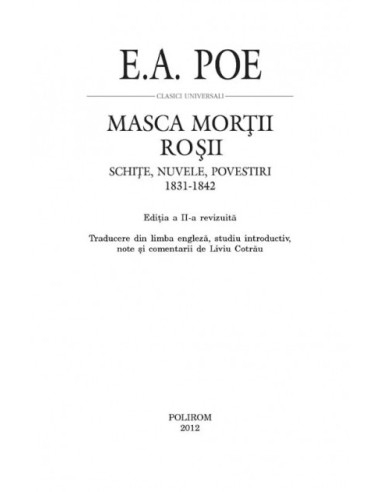 Masca Morţii Roşii: schiţe, nuvele,... Masca Morţii Roşii: schiţe, nuvele,...
