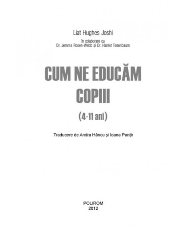 Cum ne educam copiii (4-11 ani)