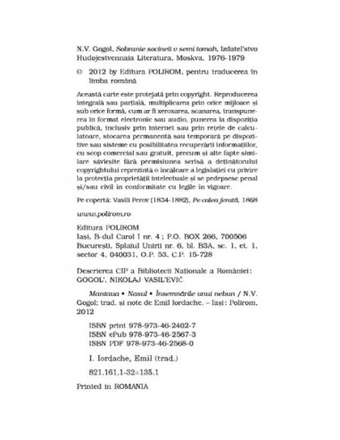 Mantaua. Nasul. Însemnările unui nebun