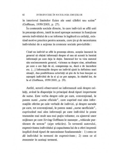 Introducere în sociologia emoțiilor