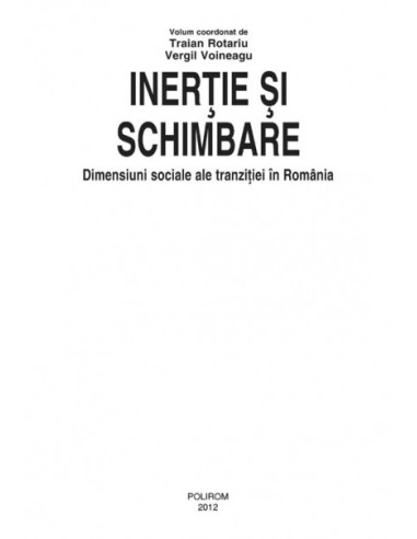 Inerție și schimbare. Dimensiuni... Inerție și schimbare. Dimensiuni...