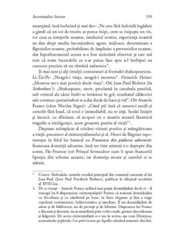 Incertitudini literare Incertitudini literare