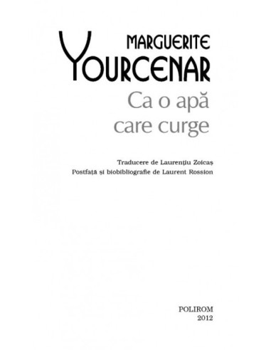Ca o apă care curge (ediţie de buzunar)