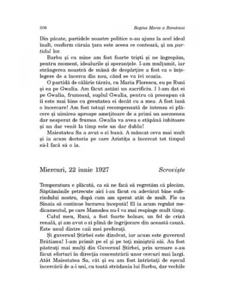 Însemnări zilnice. Volumul al IX-lea (1 ianuarie-31 decembrie 1927)