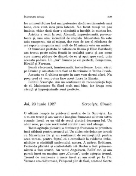 Însemnări zilnice. Volumul al IX-lea (1 ianuarie-31 decembrie 1927)
