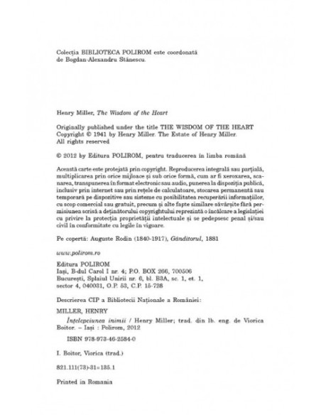 Înţelepciunea inimii