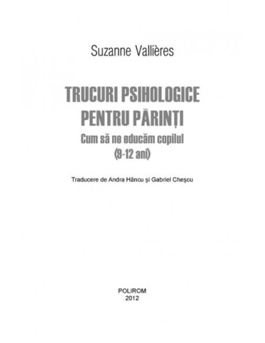 Trucuri psihologice pentru părinţi
