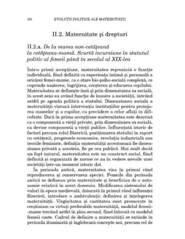 Evoluții politice ale maternității:... Evoluții politice ale maternității:...