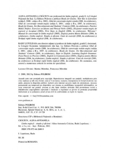 Limba engleză. Simplu şi eficient Limba engleză. Simplu şi eficient