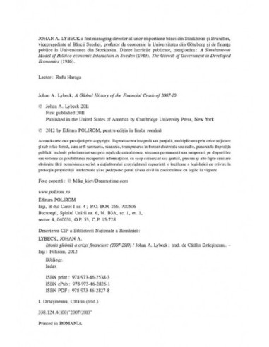 Istoria globală a crizei financiare...