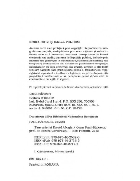 Tinerețile lui Daniel Abagiu 