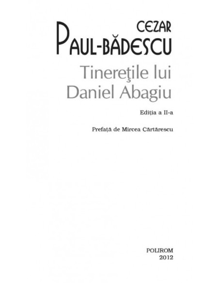 Tinerețile lui Daniel Abagiu 