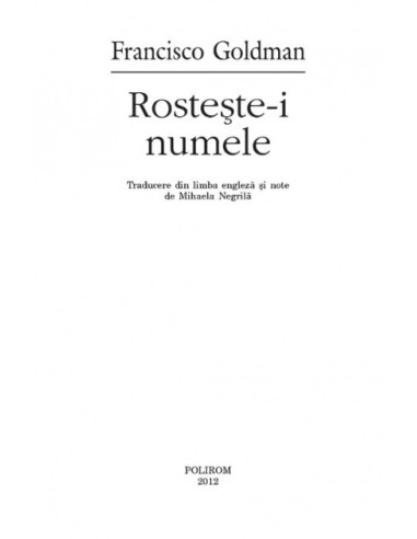 Rosteşte-i numele