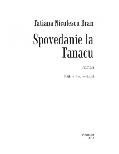 Spovedanie la Tanacu
