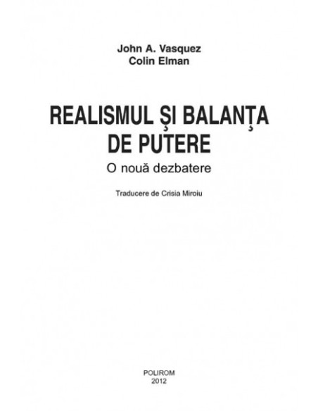 Realismul și balanța de putere