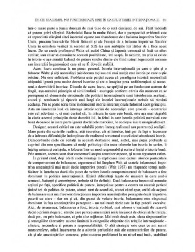 Realismul și balanța de putere