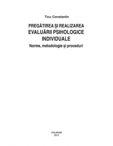 Pregătirea și realizarea evaluării...