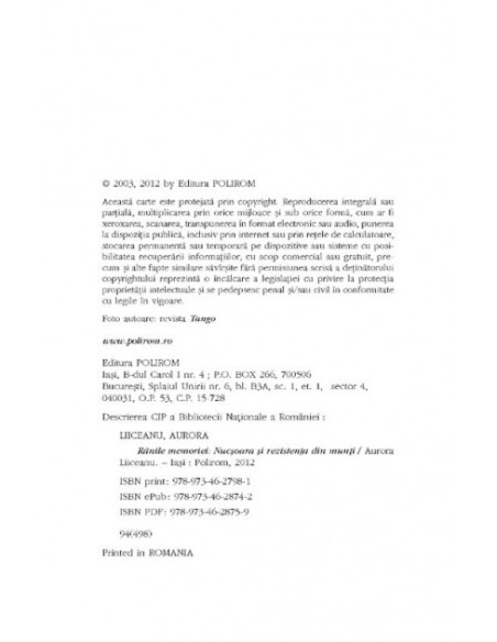 Rănile memoriei. Nucşoara şi rezistenţa din munţi