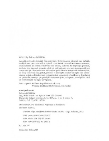 O zi din viața mea fără durere O zi din viața mea fără durere