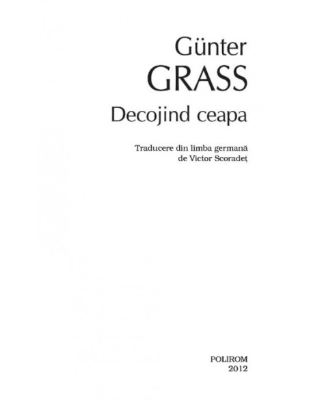 Decojind ceapa (ediţie de buzunar)