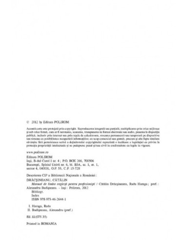 Manual de limba engleză pentru...