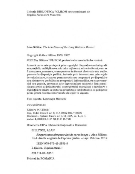 Singurătatea alergătorului de cursă lungă