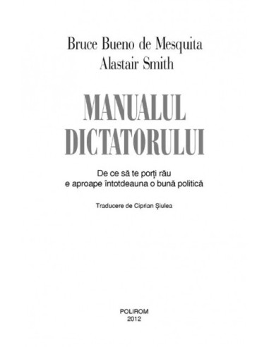 Manualul dictatorului Manualul dictatorului