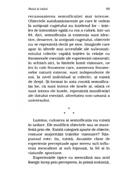 Porţile percepţiei. Raiul şi iadul