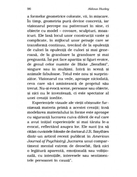 Porţile percepţiei. Raiul şi iadul