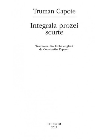 Integrala prozei scurte