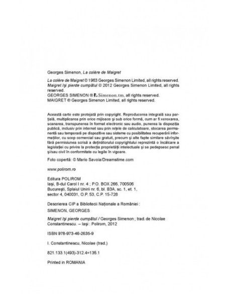 Maigret își pierde cumpătul