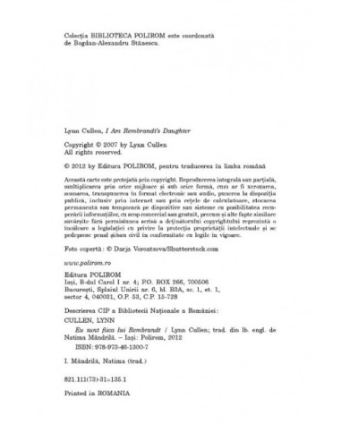 Eu sunt fiica lui Rembrandt