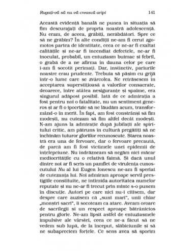 Rugați-vă să nu vă crească aripi...