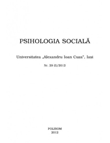 Psihologia socială. Nr. 29 (I)/2012 –...