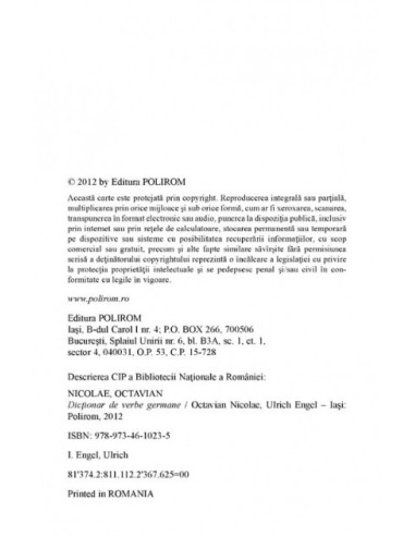 Dicționar de verbe germane