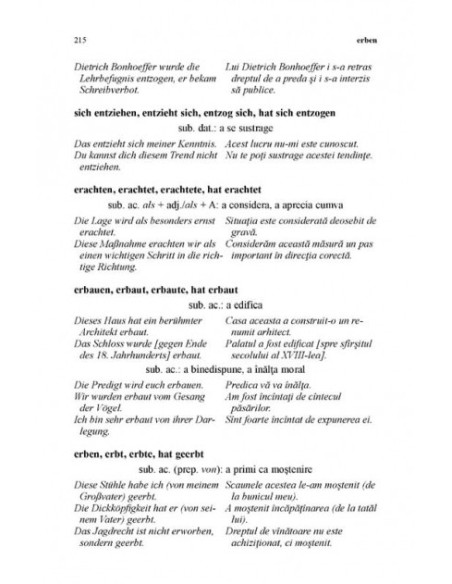 Dicționar de verbe germane