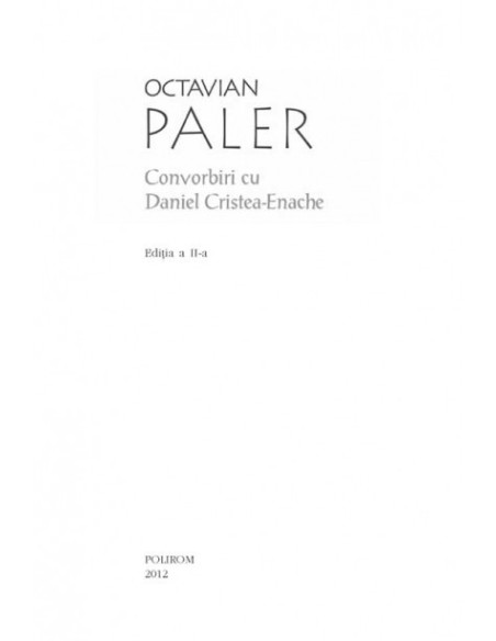 Convorbiri cu Daniel Cristea-Enache