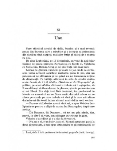 Copilăria. Adolescenţa. Tinereţea