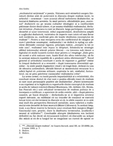 Critica în tranșee. De la realismul...