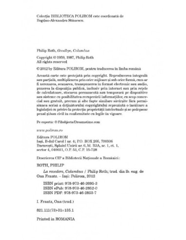 La revedere, Columbus