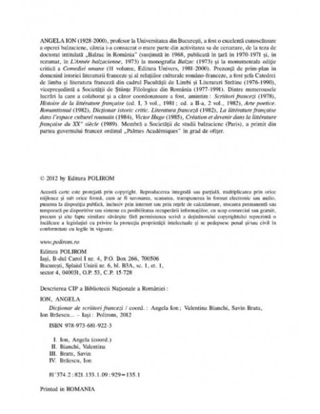 Dicționar de scriitori francezi