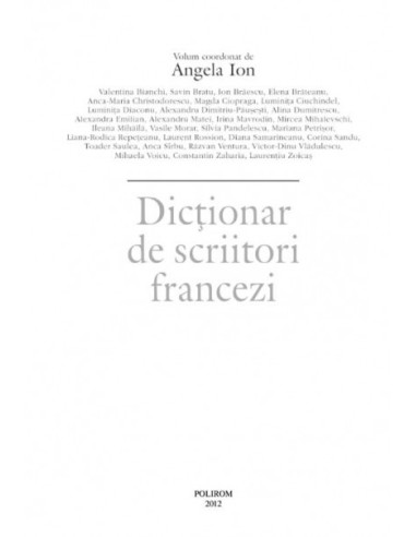 Dicționar de scriitori francezi