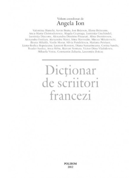 Dicționar de scriitori francezi