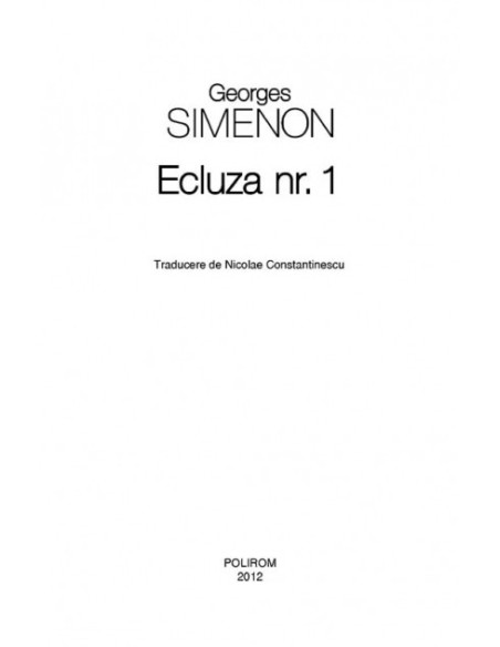Ecluza nr. 1